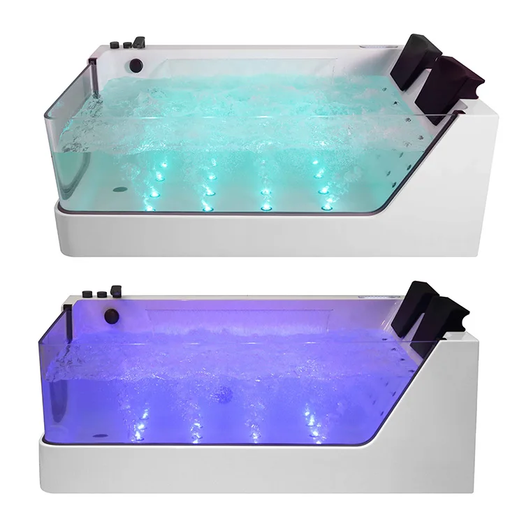 Whirlpool BathIndoor Piscina Baignoire Adult Spa Whirlpools Hydro Massage Jacuzi Double Almohada Bathtub