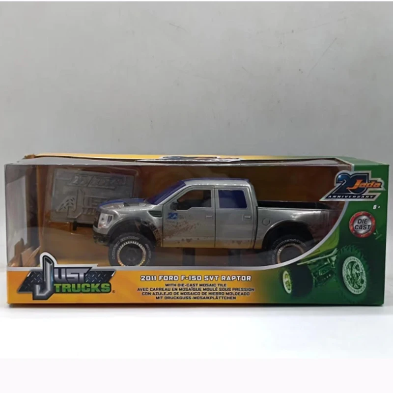 Jada 1:24 2011 Ford F150 Raptor - Stara wersja, symulacja, model samochodu ze stopu, statyczna kolekcja, dekoracja, prezenty świąteczne, zabawki