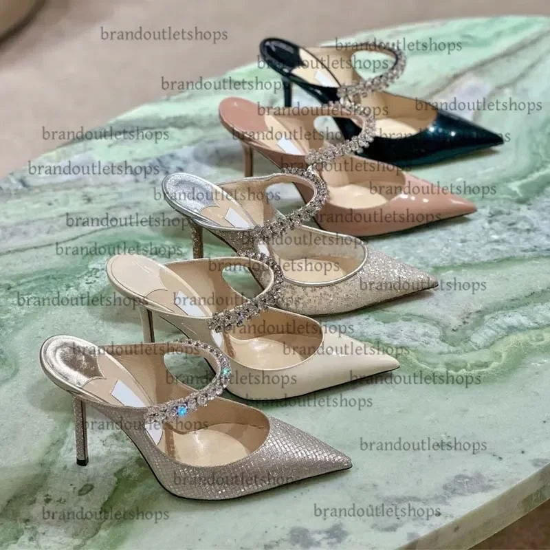

Luxury Bing Women saeda Dress Shoes love High Heels Womens Crystal Strap Pumps Designer Lady Patent Suede Heel Sandals Classic L