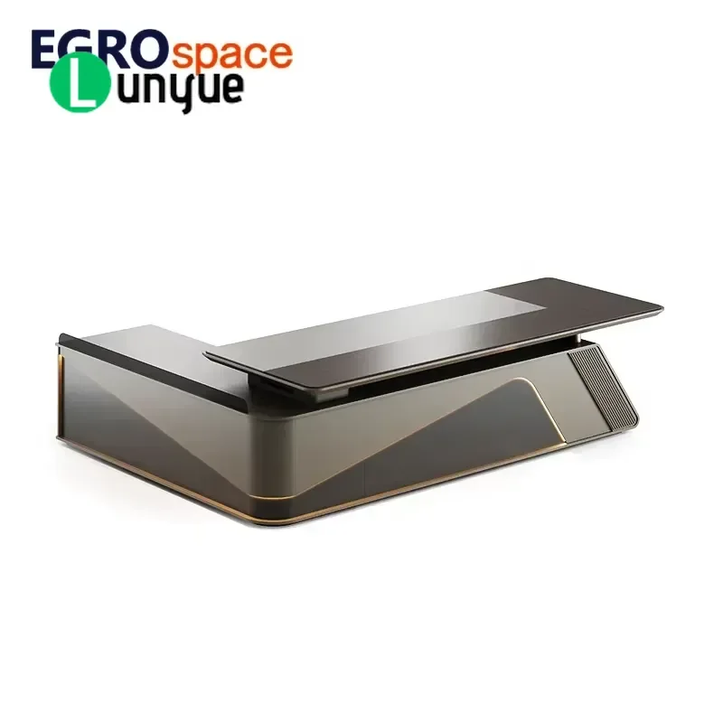 Modern Elegant Executive Desk for Manager Office Director Deluxe Dining Table Set Furniture Home Business Workspace Stylish