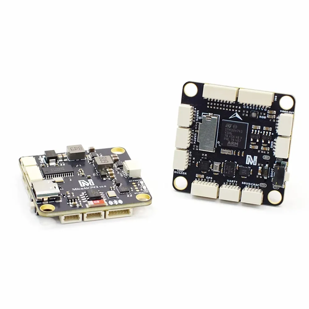 RoRusMicoAir 743 V2 55A 60A 70A STACK Flight Control Dual IMU Bluetooth Parameter Adjustment Supports APM/PX4/INAV/BF Firmware