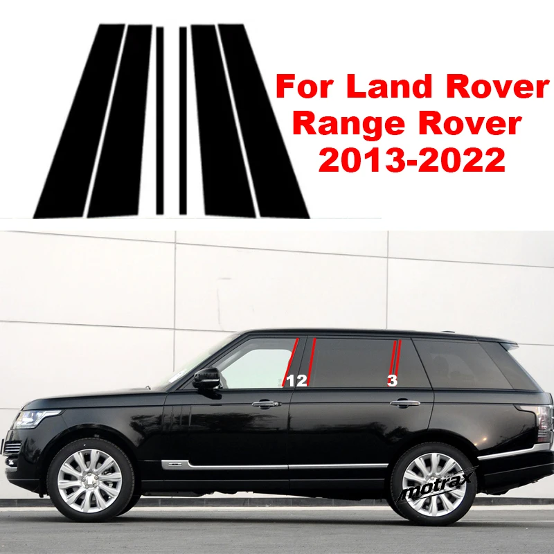 Car B C Pillar Stickers PC Window Trim Cover for Land Rover Range Rover 2013-2022 Cover Decoration Middle Pillar Accessories