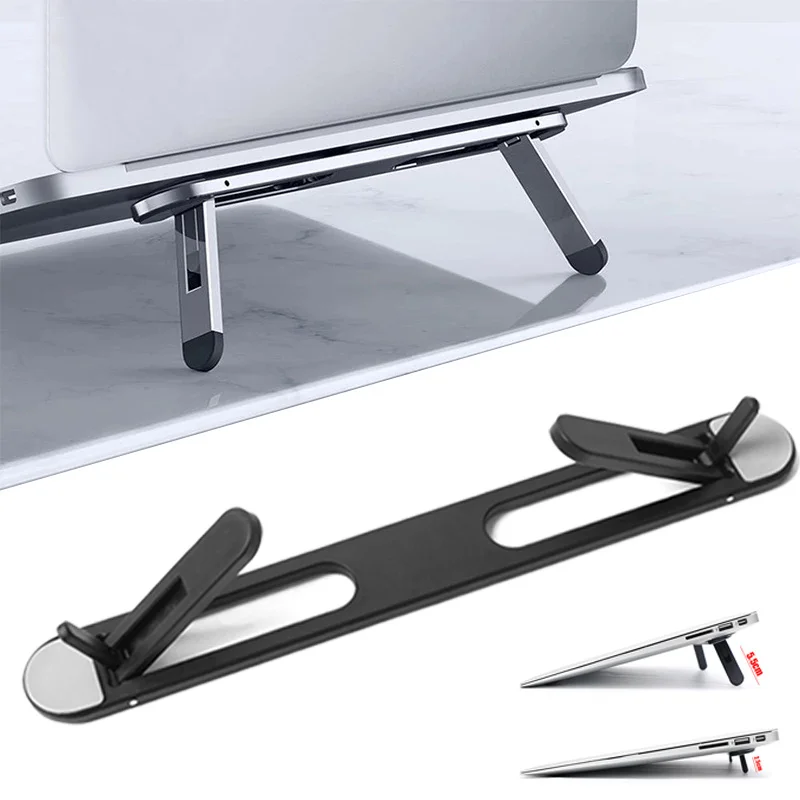 

Folding Laptop Stand Invisible Notebook Desktop Holder for Macbook Universal Laptop Cooling Self-adhesive Adjustable Bracket