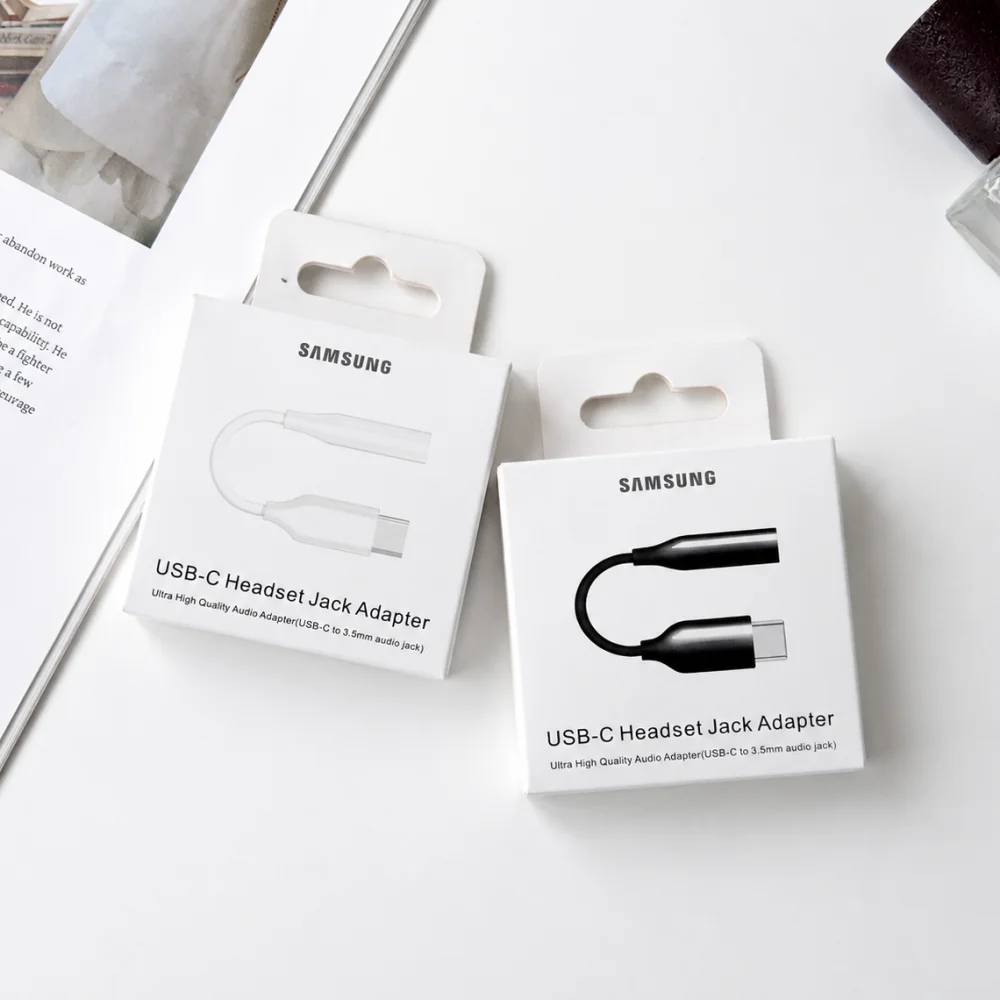 Samsung USB Type C To 3.5mm Aux Adapter Type-C Jack Audio Earphone Cable Converter For Galaxy S25 S24 S23 S22 Ultra S20 S21 Plus