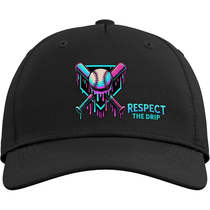 Baseball Drip Ice Cream Drip Respect The Drip Adjustable Baseball Hat