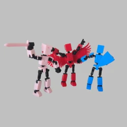 Multi-Jointed Movable Shapeshift Robot 3D Printed Mannequin Mini13 Character Figures Toys Kids Adults Parent-children Game Gifts