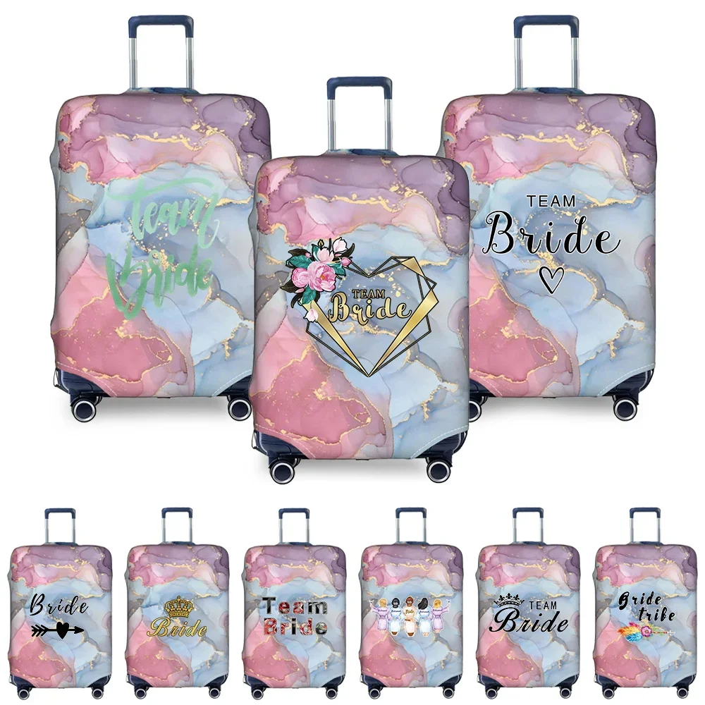 Luggage Cover Stretch Fabric Suitcase Protector Print Bride Series Baggage Dust Case Covers for18-32 Inch Suitcase Case