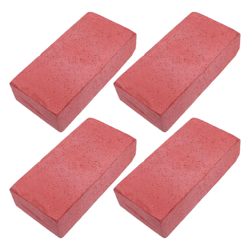 

4 Pcs Props Performance Head-slicing Bricks Comedy Gimmick Construction Block Toy Fake Children's Building Blocks Foam Kids