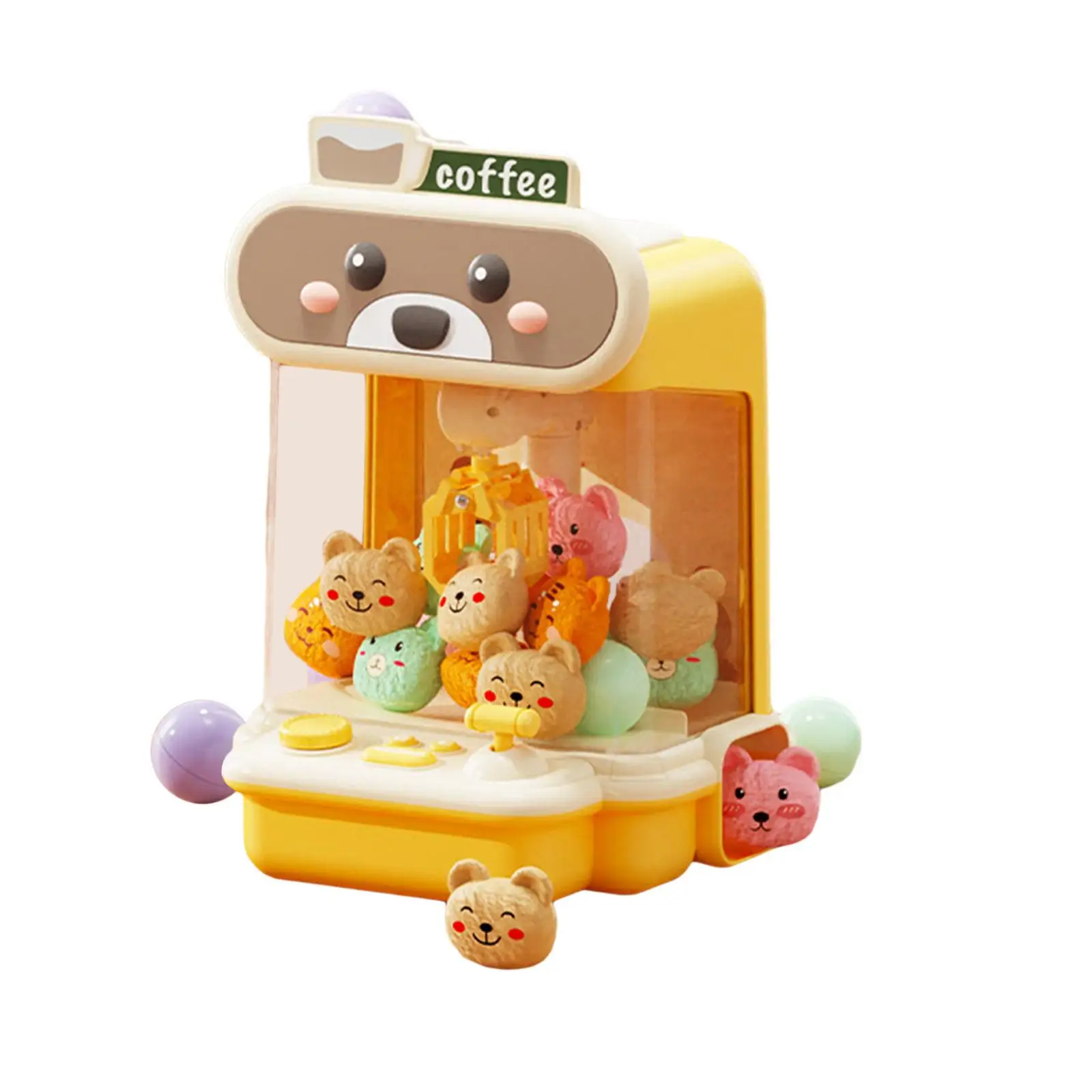 Kids Claw Machine Kids Vending Toy Indoor Birthday Gifts Party Favors Exciting Mini Candy Dispenser Grabber Doll