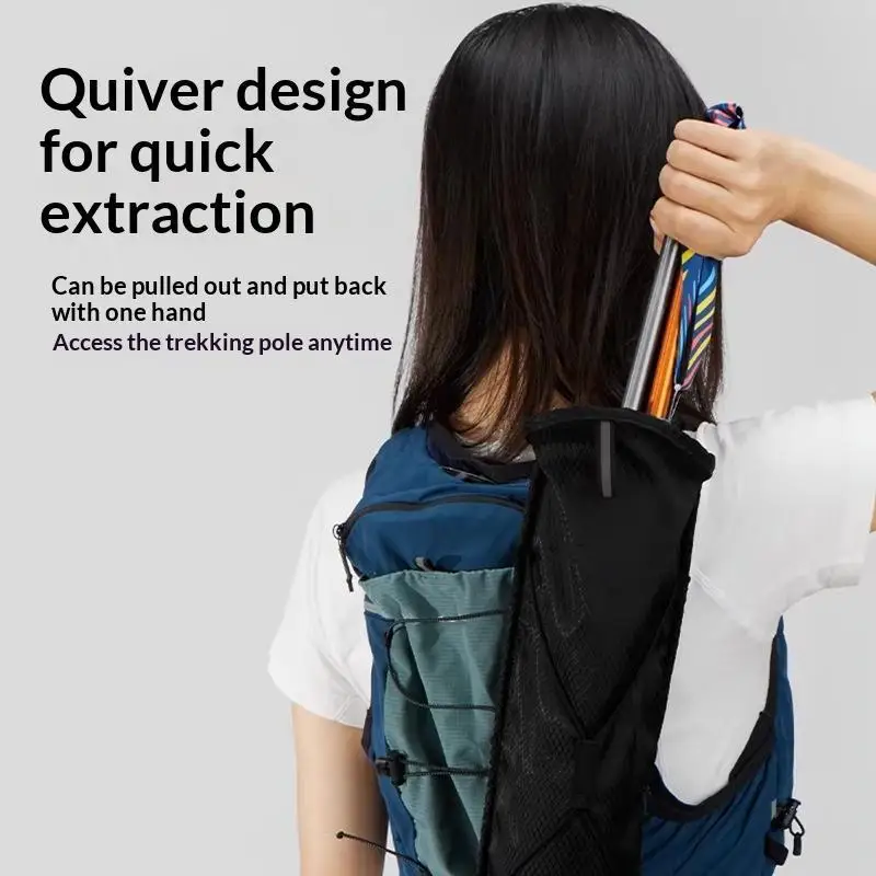 1PCS Outdoor Hiking Cane Storage Bag Off-road Backpack Horizontal Style Hiking Equipment Cane Bag
