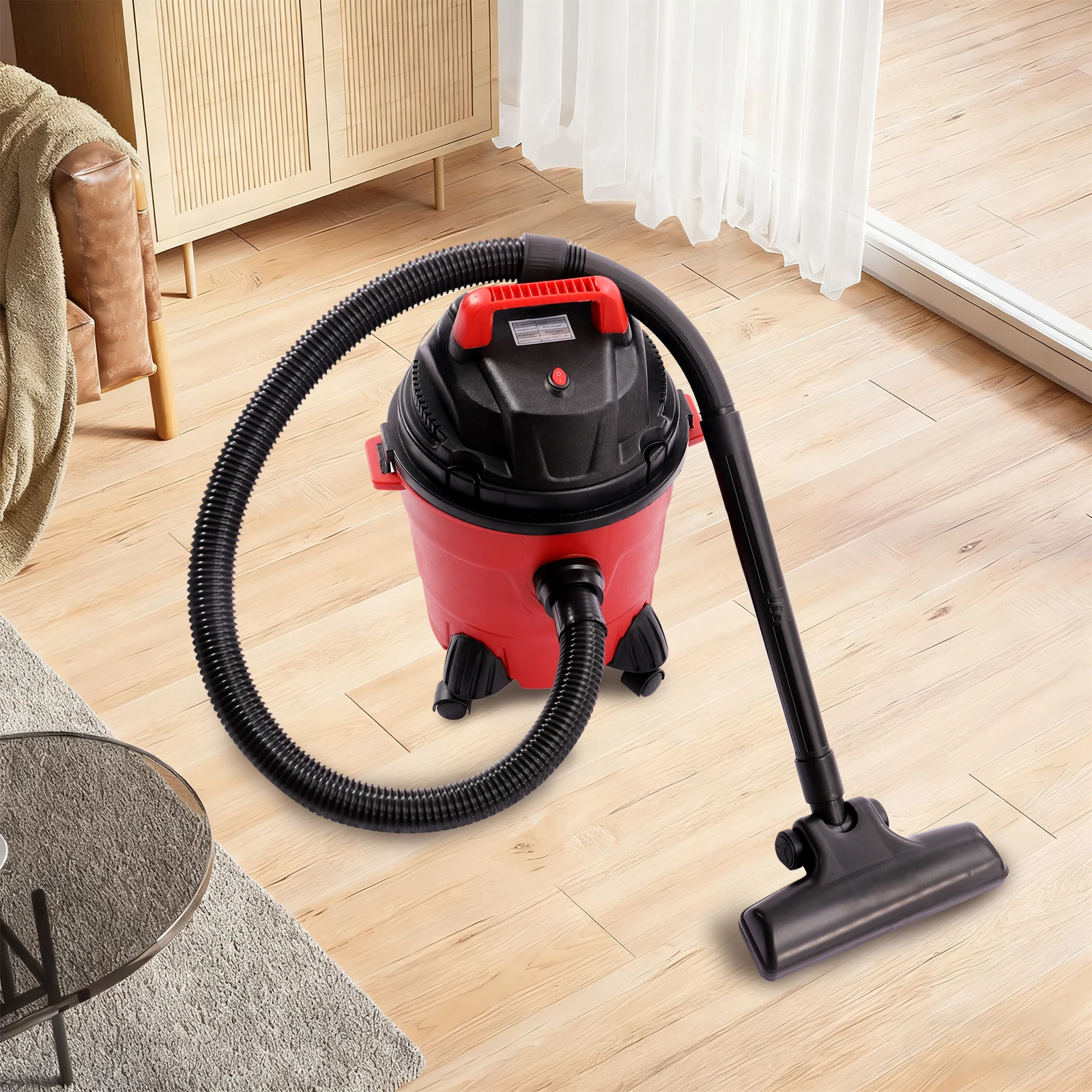 Wet/Dry Vacuum Cleaner 4 Gal Heavy Duty Shop Vacuum 3 in 1 Wet Dry Blower Vacuum with Hepa Filter for Home Garage Workshop