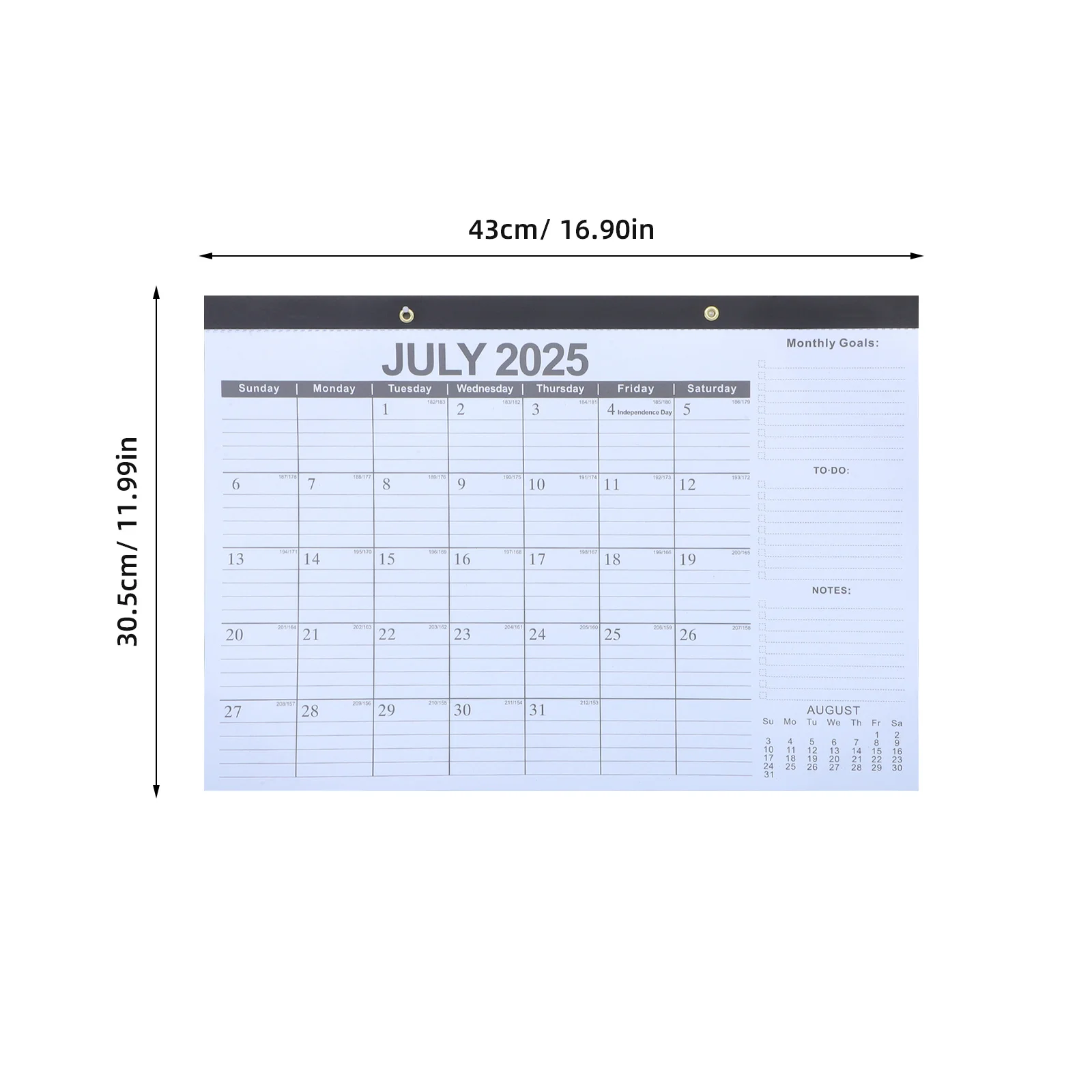 تقويم حائط 18 شهرًا 2025-2026 من يوليو 2025 إلى ديسمبر 2026 مخطط عمودي للمنزل والمكتب والمدرسة منظم سنوي