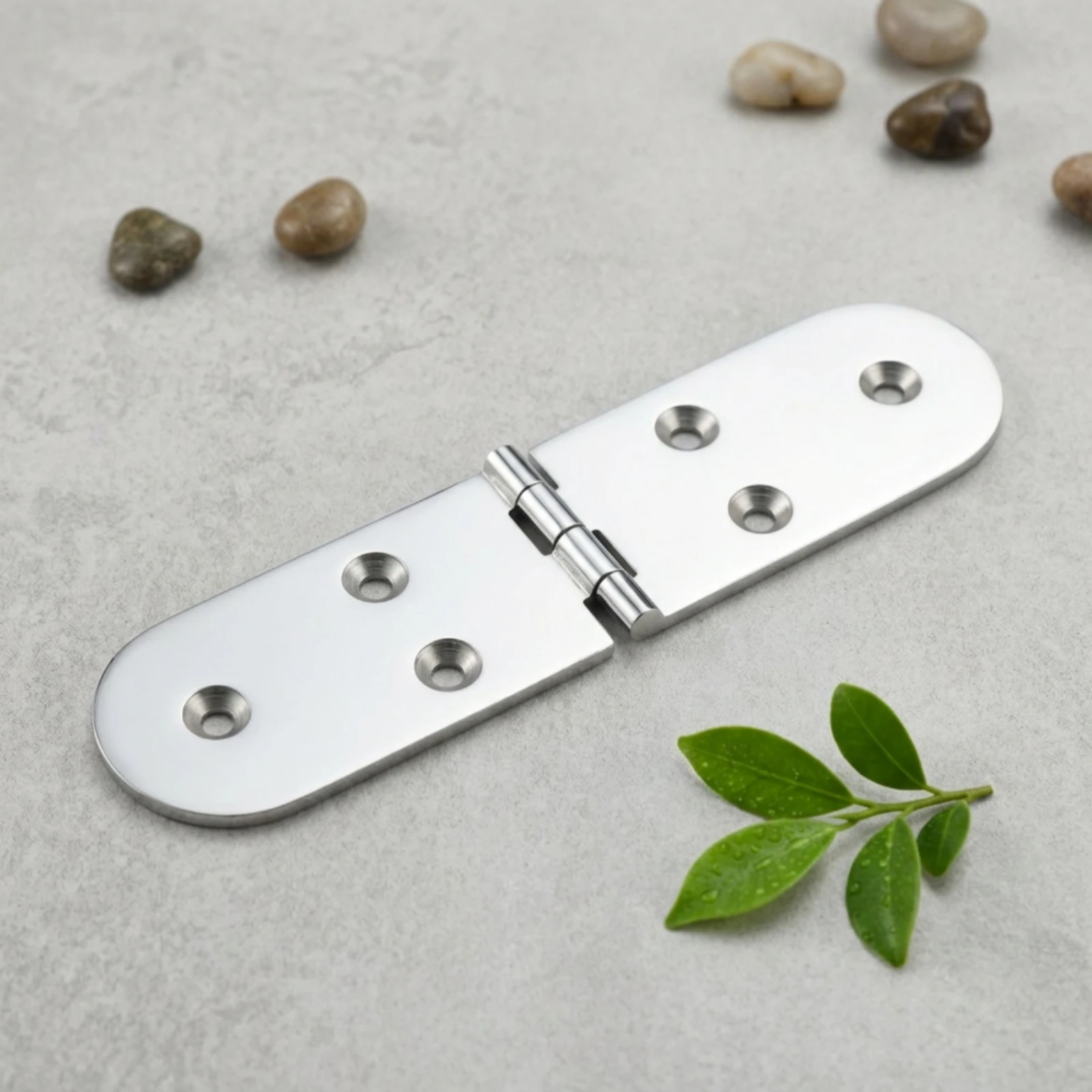 Oval Hinge 316 Stainless Steel Marine Hinge Hardware Corrosion Resistant Heavy-Duty for Boat Owners, Boats, Yachts