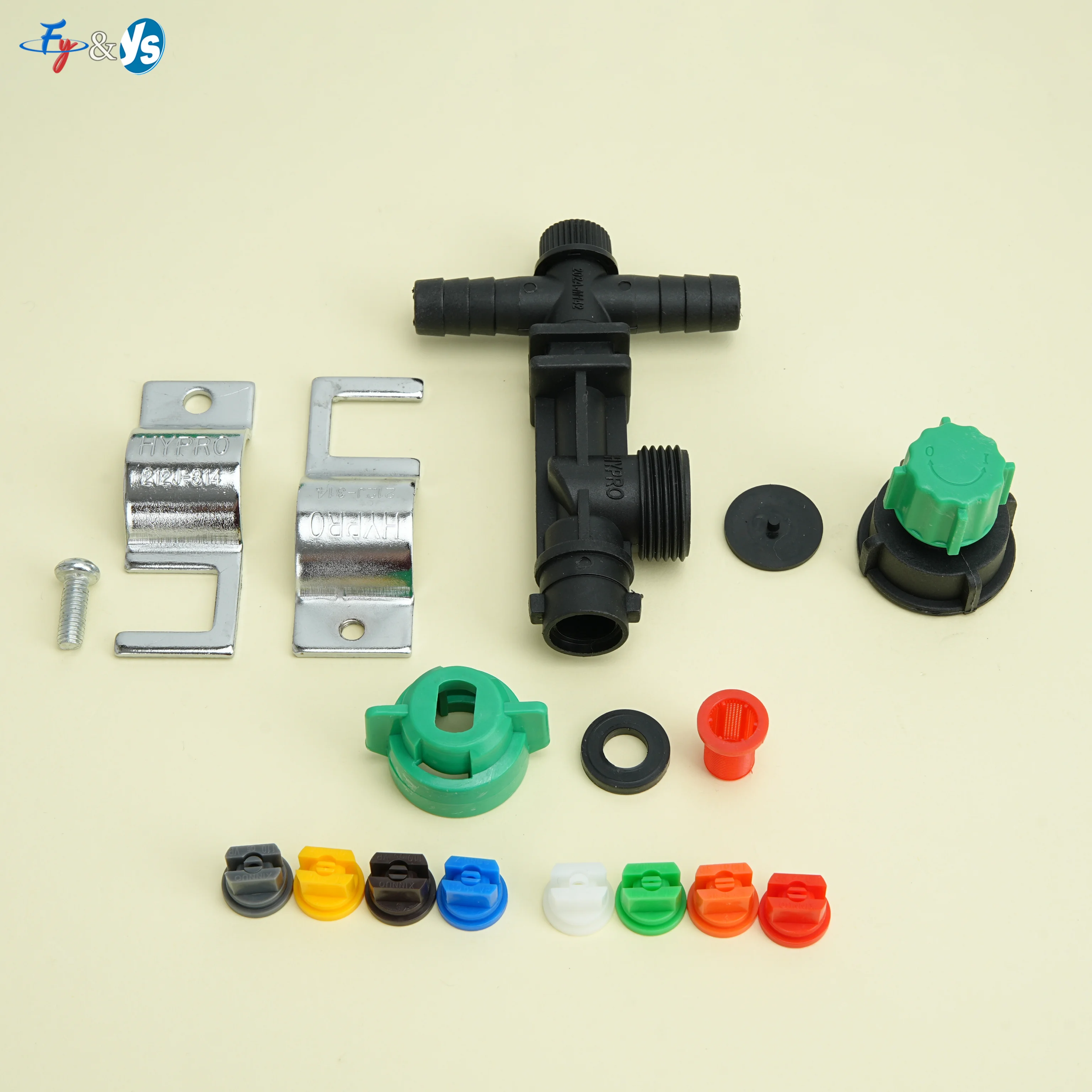 Agricultural Boom Sprayer Nozzle Assembly Clamp-on Anti-drip Spray Nozzle for Farm Tractor Sprayer Flat Fan Nozzle