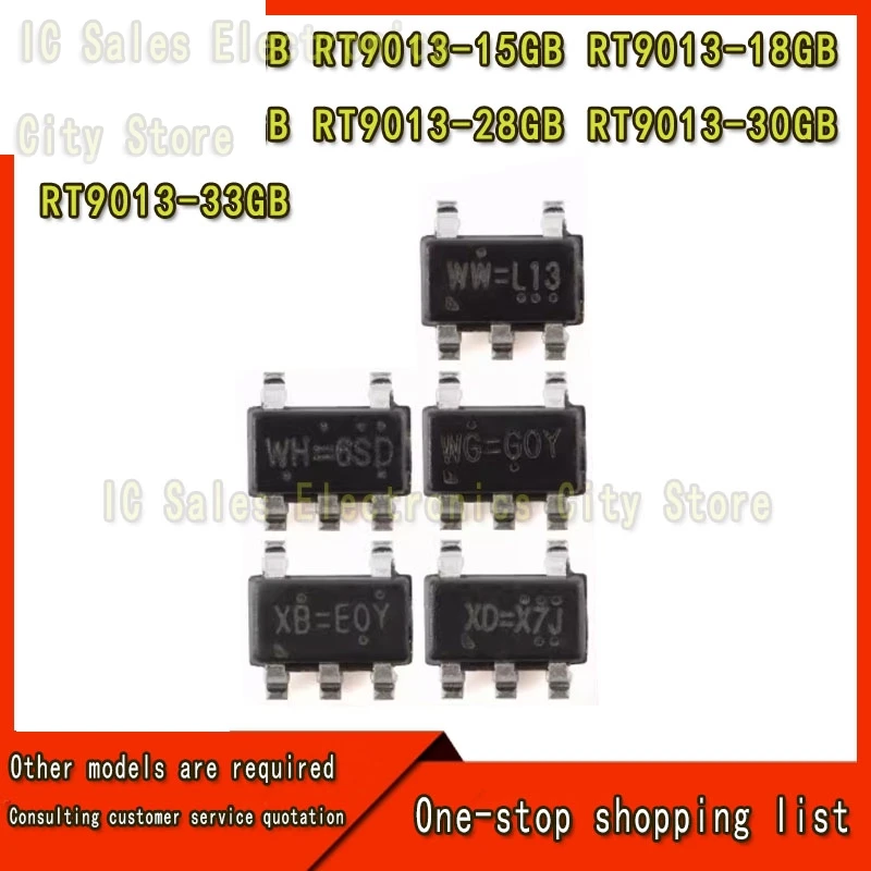 RT9013-12 15 18 25 28 30 33GB RT9013-1.8V SOT23-5 Patch LDO regulator napięcia 20 sztuk