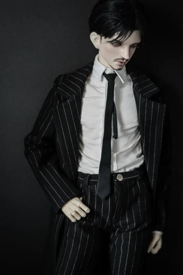 D01-P586-1 Doll handmade clothes 1/4 1/3 uncle MSD SSDF SD doll Accessories President Striped Coat Set