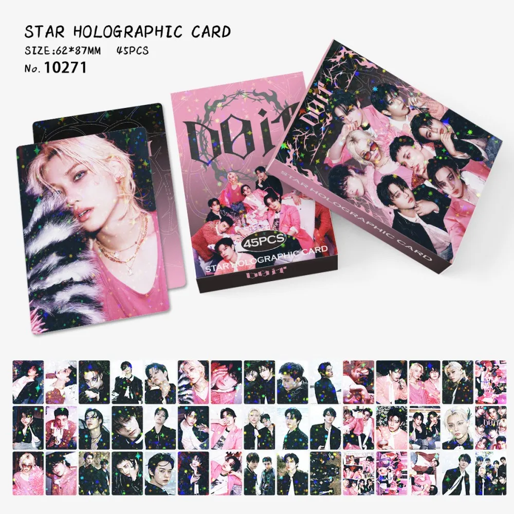 

New 45PCS Stray Kids DOIT KPOP SKZOO Yong Bok Hyunjin BangChan Album Photos LOMO Kamin postcards Toys Gifts