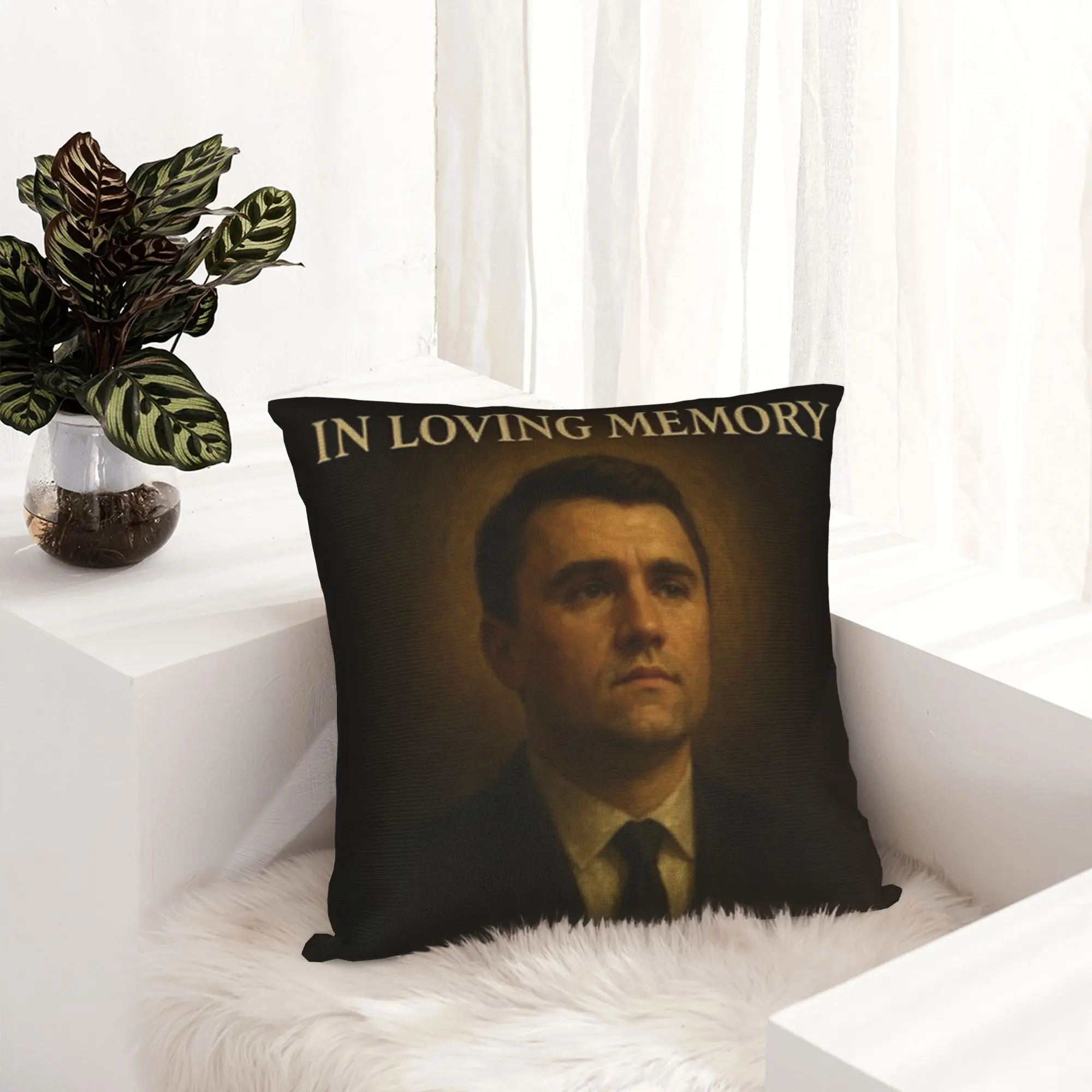 Charlie Kirk Pillowcase Soft Polyester Cushion Cover Decoration  Throw Pillow Case Cover Home Zippered 45*45cm