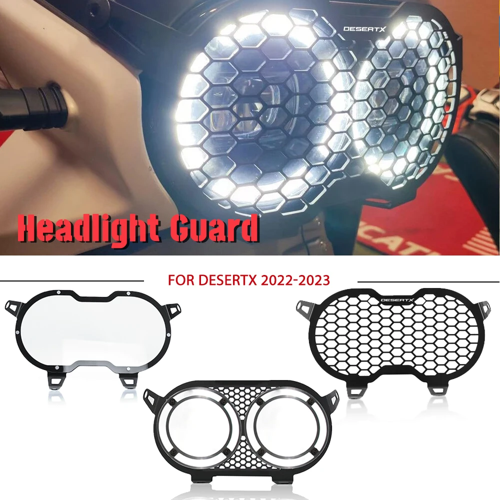 

2023 FOR Ducati DesertX Desert-X Desert X 2022 Accessories Headlight Guard DesertX Headlight Grille Cover Headlight Protection