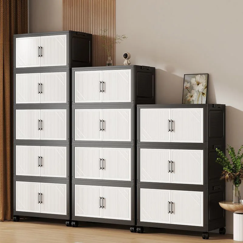 Thickened Multi-layer Storage Cabinet Home Living Room Mobile Organizer for Snacks Toys Miscellaneous Items Storage Cupboard image 4