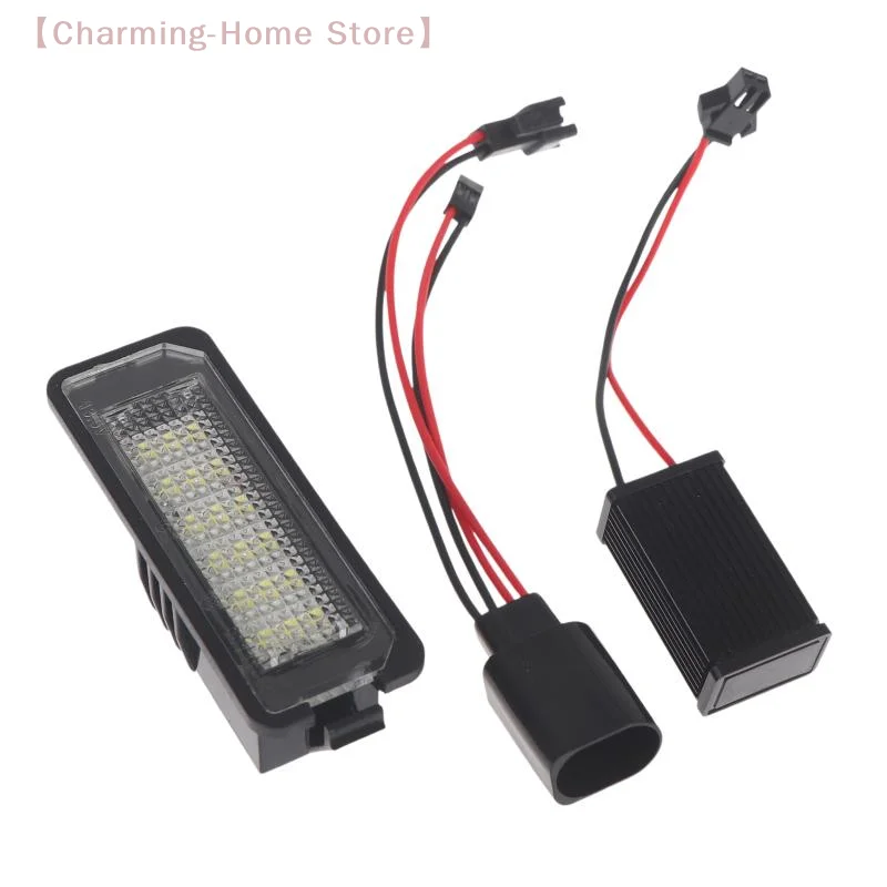 1/2pcs 12V Car's LED License Plate Lights For CC Eos Golf 4 5 6 7 LED Number License Plate Lights With Canbus Exterior Accessor