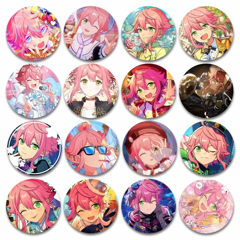 Japanese Anime Icons Brooch Pins Ensemble Stars Fine Tori Himemiya Badges DIY Backpack Collar Hat Accessories Enamel Pin Jewelry