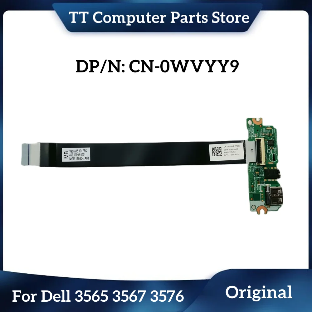 Новая Оригинальная USB-аудиоплата TT для ноутбука DELL Inspiron 3468 3467 3567 3568 с кабелем WVYY9 0WVYY9 16A07-1, быстрая доставка