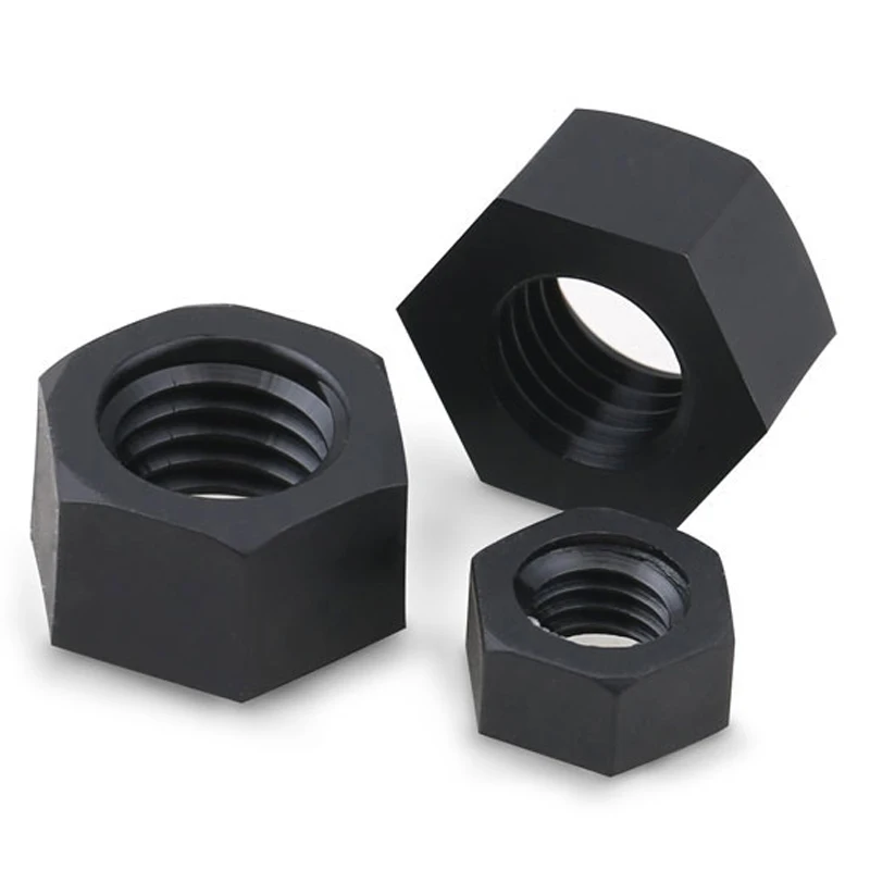 5~50Pcs PA66 Nylon Hex Nut Hex Metric Thread Nut Plastic Nut White Black Transparent Lock screw cap M2 M2.5 M3 M4 M5 M6M8M10~M20 image 4