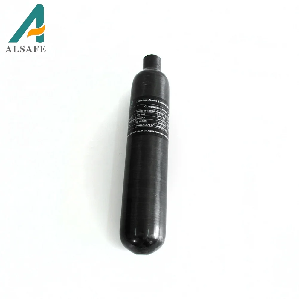 Alsafe 0.58L 580cc carbon fiber cylinder 300bar tank  Carbon Fiber  HPA Tank