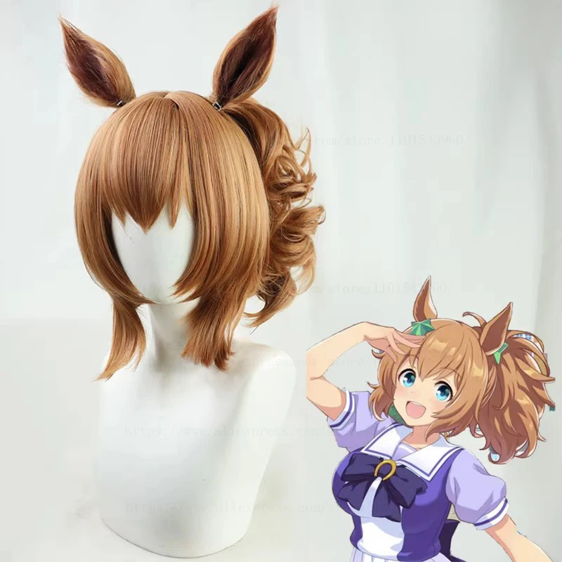 Парик для косплея Uma Musume Pretty Derby Taiki Shuttle, парик для косплея в стиле аниме, для ролевых игр, костюм для вечеринки, термостойкий парик из синтетических волос