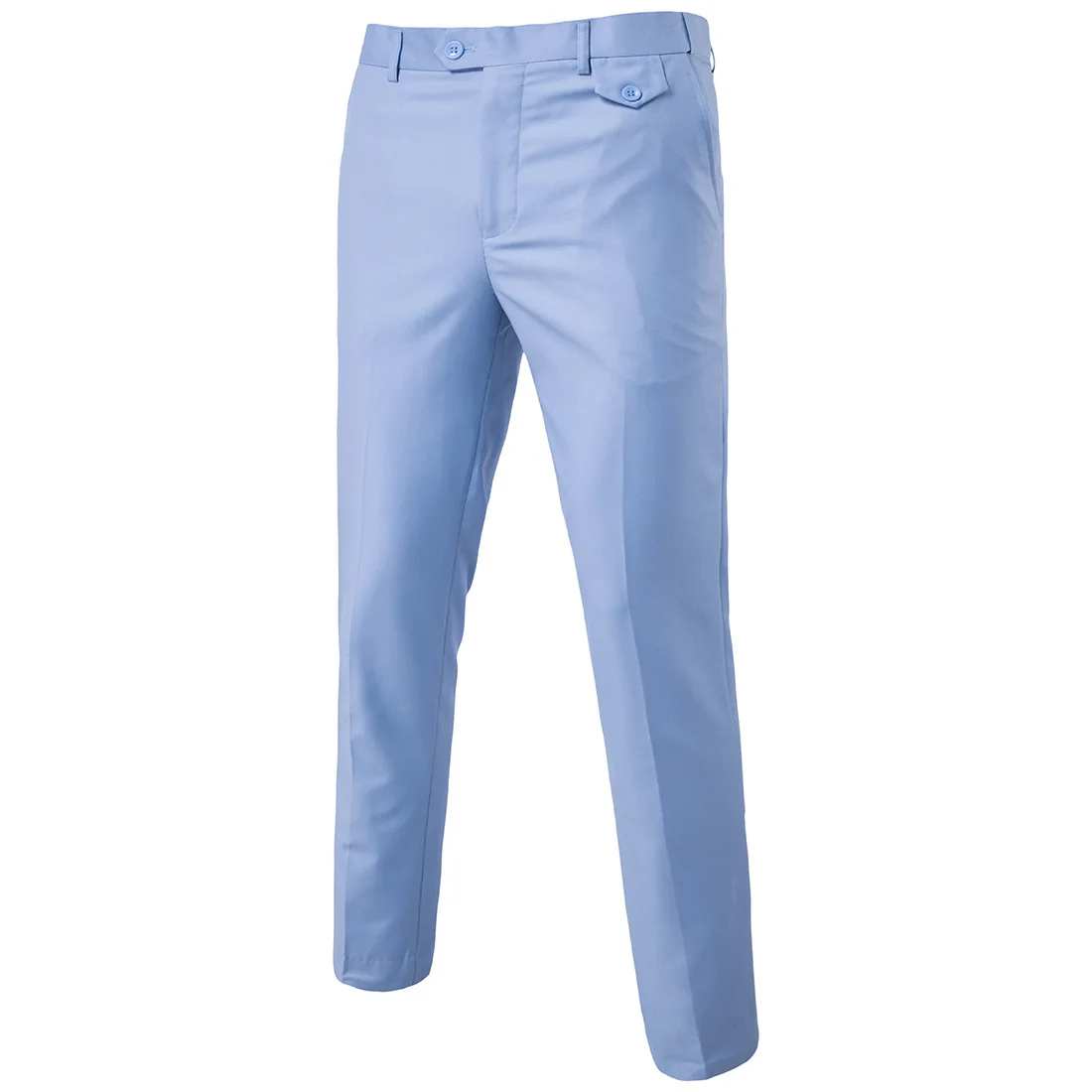 High Quality Men's Solid Color Slim Fit Suit Pants Fashion Formal Business Social Groom Wedding High End Trousers