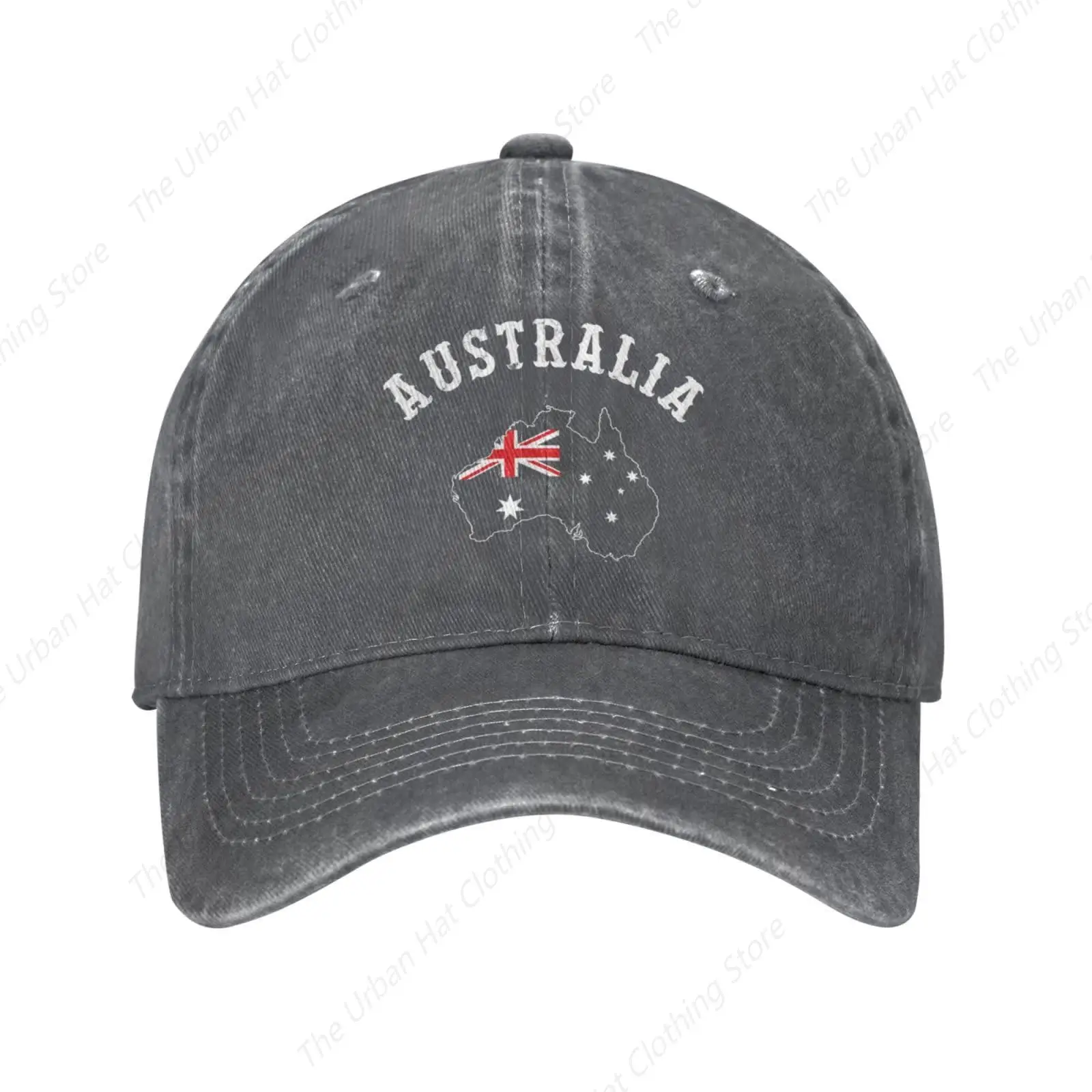 Australian Gift Australia Flag Map Gifts Baseball Cap Unisex Adult Vintage Washed Hat Adjustable Trucker Hats for Man Woman GYM