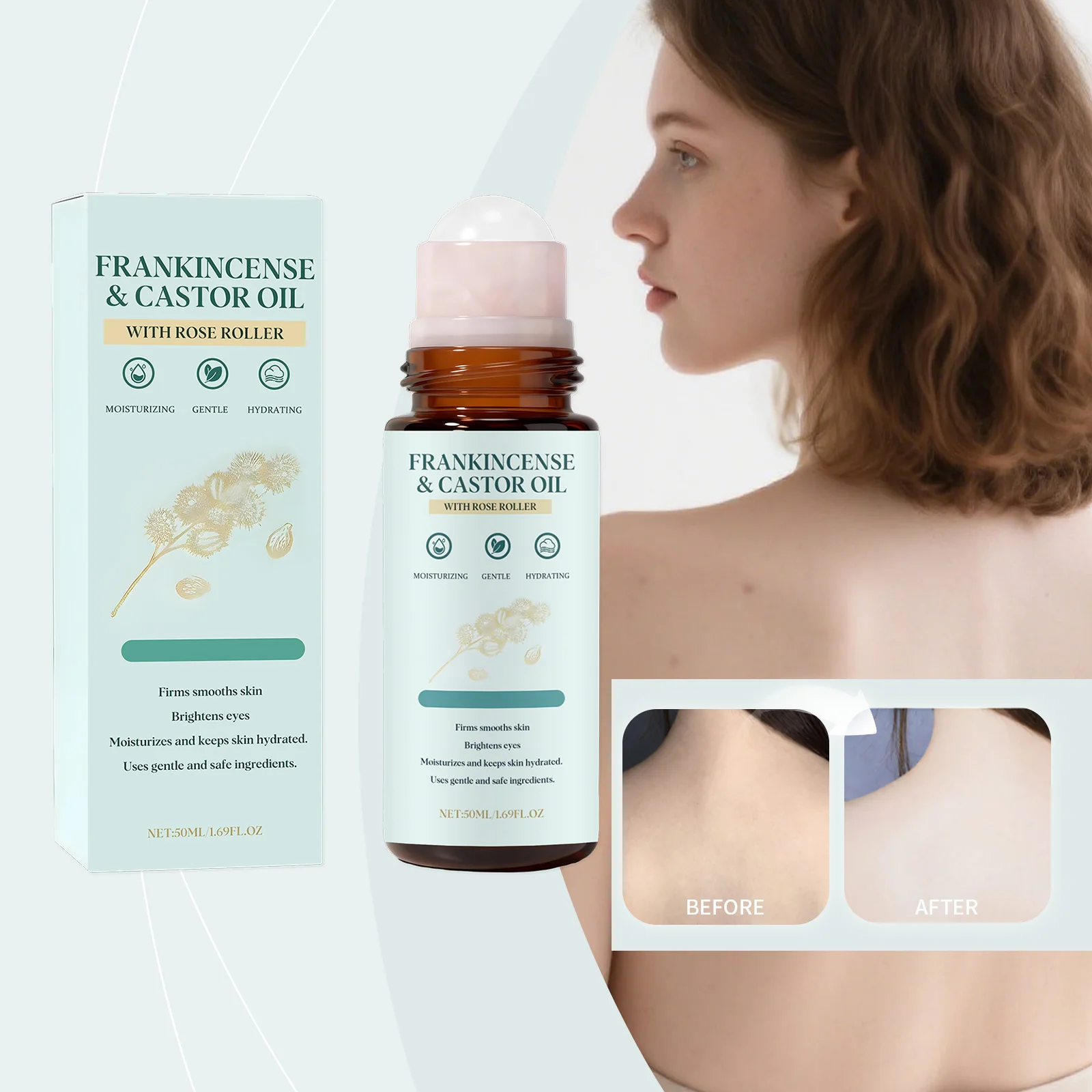 

Масло ладанное и касторовое в роликовой упаковке: глубокое питание и увлажнение, успокаивает сухую и чувствительную кожу, нелипкое, для лица и тела