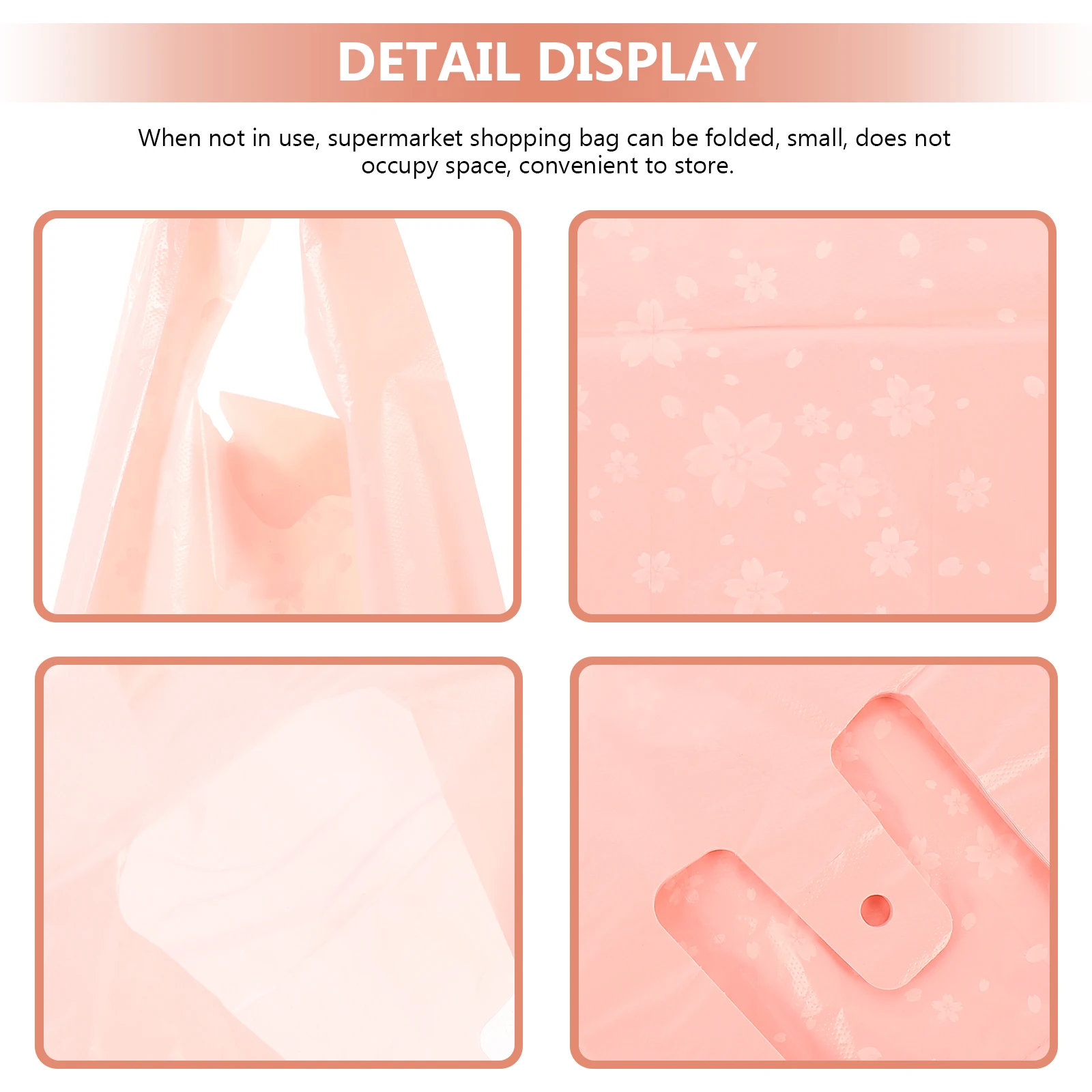 

50 Pcs Handbag Shopping Vest Travel Grocery Plastic Foldable Bags for Groceries