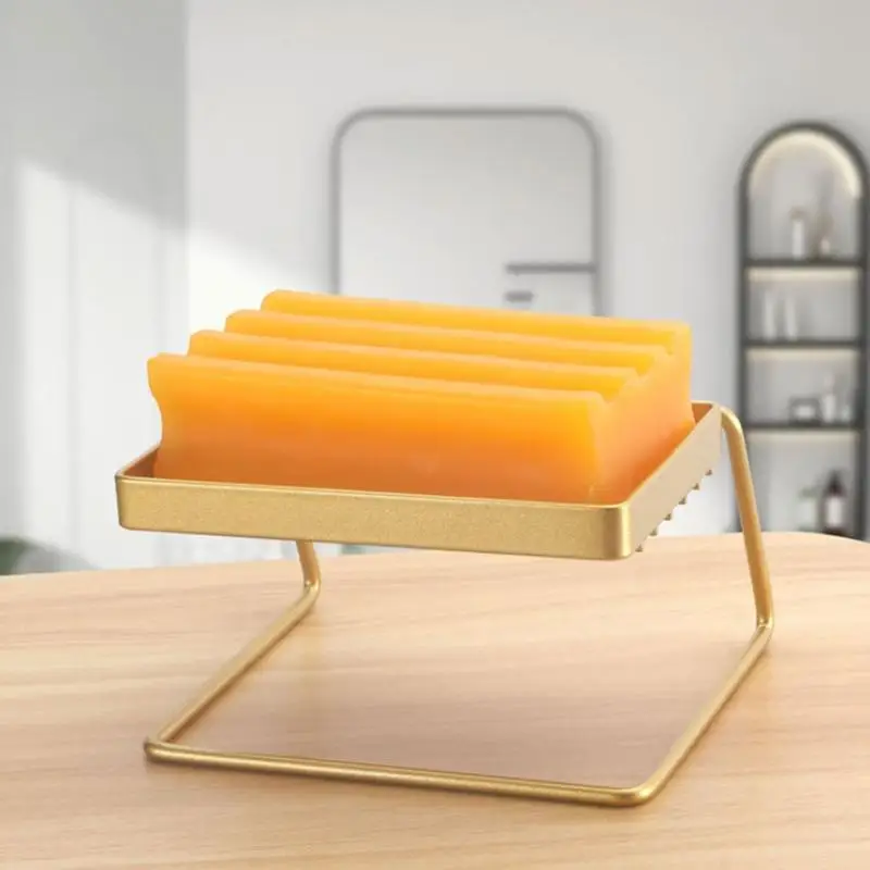 

Self Draining Stainless Steel Soap Dish For Bar Soap Holder Shower Bathroom Kitchen Sink Minimalist Design Functional Storage