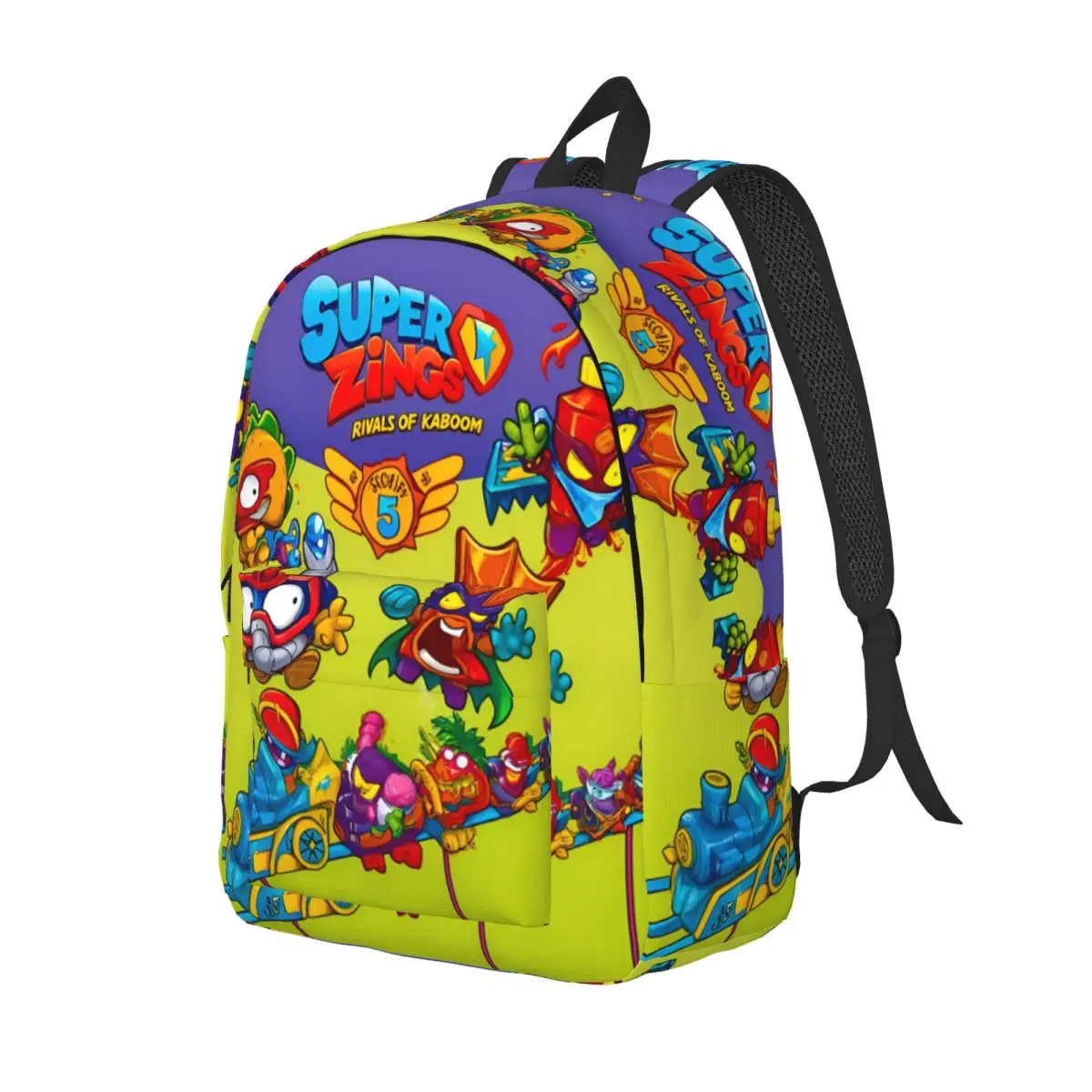 SuperThings Backpack for Men Women Teenage High School Business Daypack Super Zings Kindergarten Laptop Computer Canvas Bags