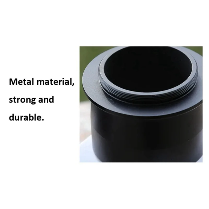 2 Inch M48 Telescope Adapter T Ring And M48 D/SLR Camera Mount For Canon Astronomical Photography Sleeve(C) Durable Easy Install