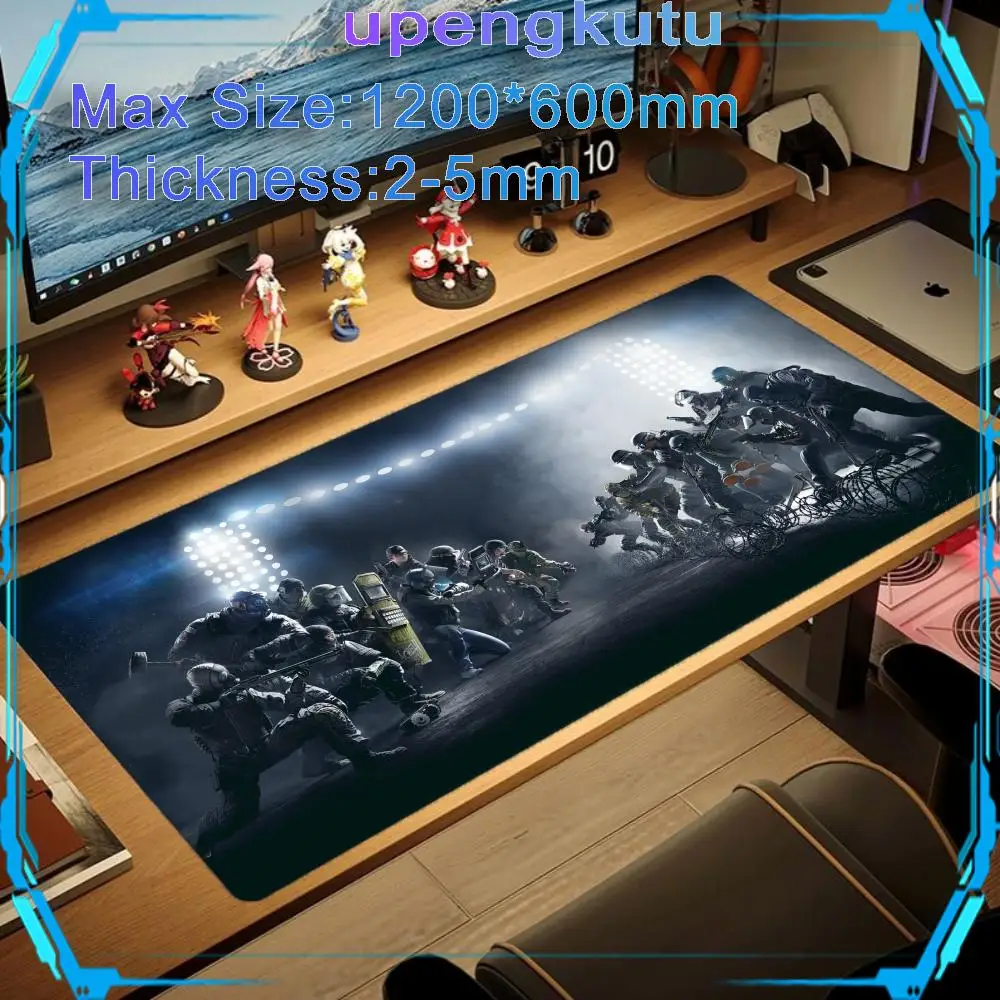 Keyboard Desk mat Gaming Mousepad Offices accessories T_tom_Clancy_Rainbow_Six_Sieges Rubber Keyboard Pad