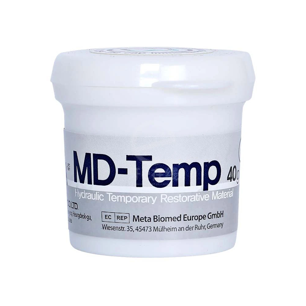 

Dental Meta MD-Temp 40g Temporary Filling Material Temporary Sealing Paste Dental Cavity Temperature Hydraulic Restoration