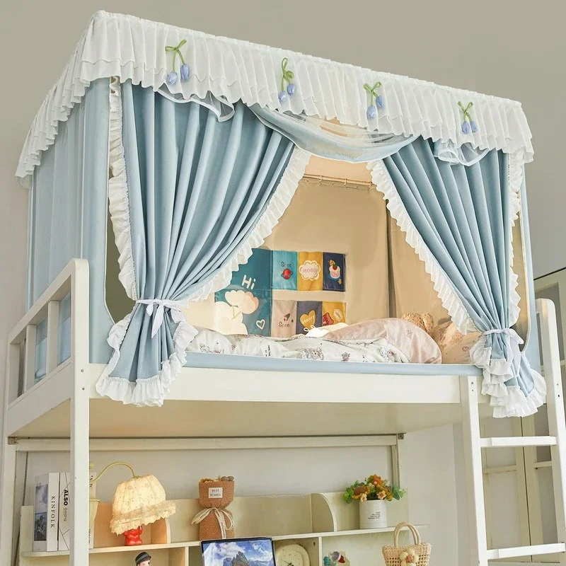 yesStrong blackout bed curtain dormitory mosquito net upper and lower bed mosquito net all-inclusive integrated bed curtain