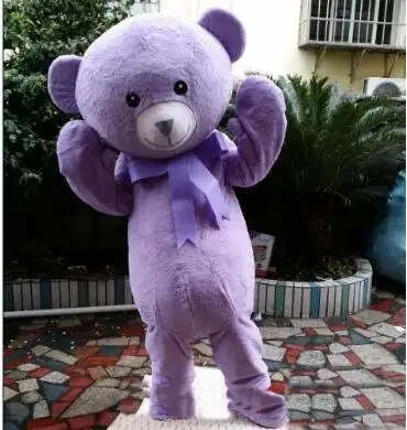 Mascote extravagante dos desenhos animados fantasia para adultos, vestido Halloween, Natal urso, novo