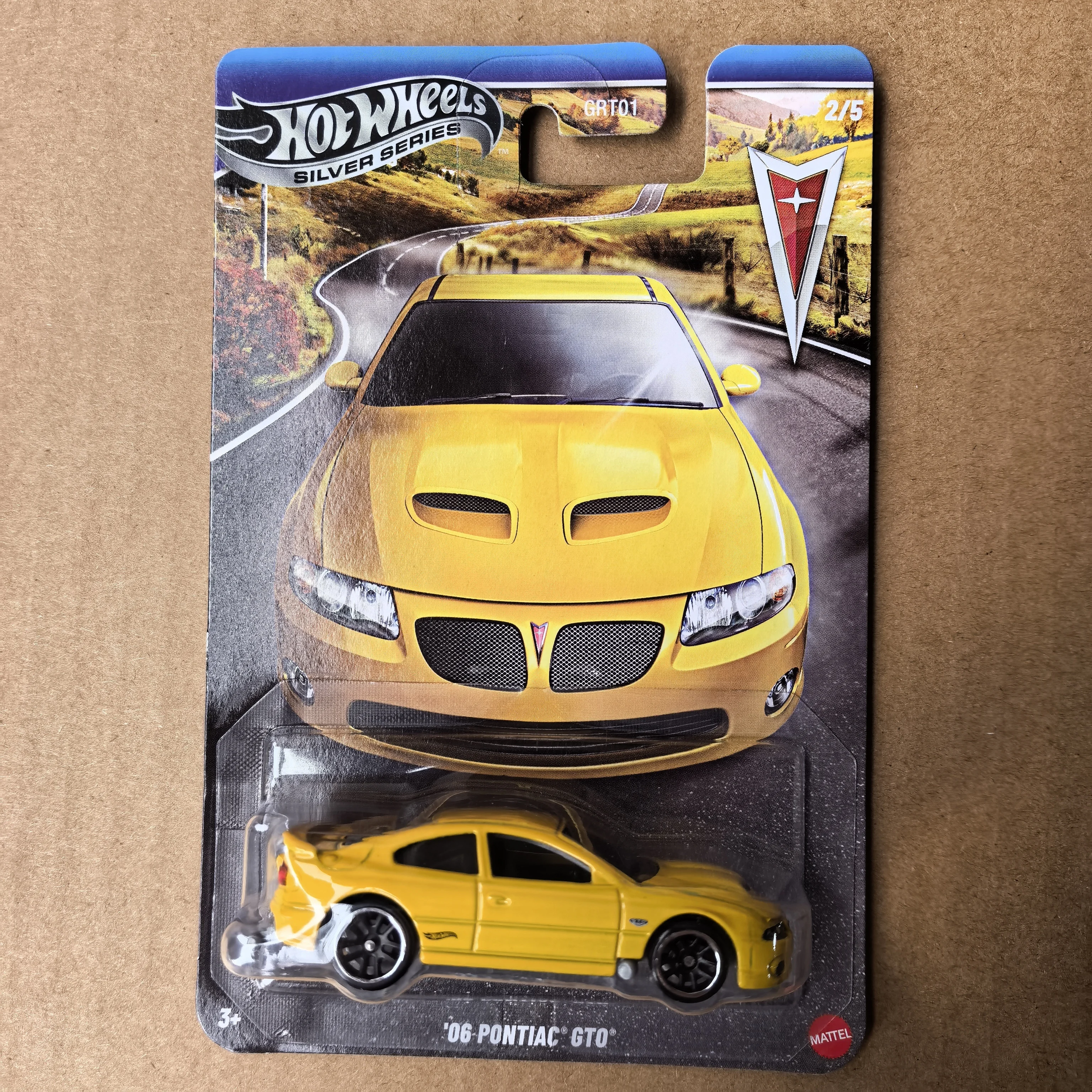 New Genuine In Stock Hot Wheels GRT01 Silver Series GTO Pontiac Firebird Alloy Car Model Simulation Collection Toys Boys Gifts