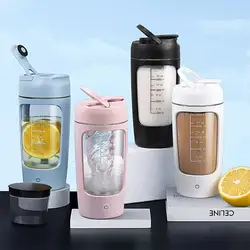 USB Electric Portable Whey Protein  Shaker bottle,  Fully Automatic Stirring Cup Rechargeable  Gym  BA Free Cocktail Blend