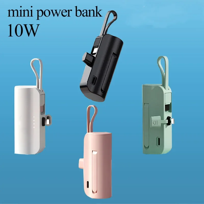 

10W Mini Power Bank 10000mAh Fast Charging Suitable for iPhoneSamsung Huawei Xiaomi Portable Plug and Play External Power Supply