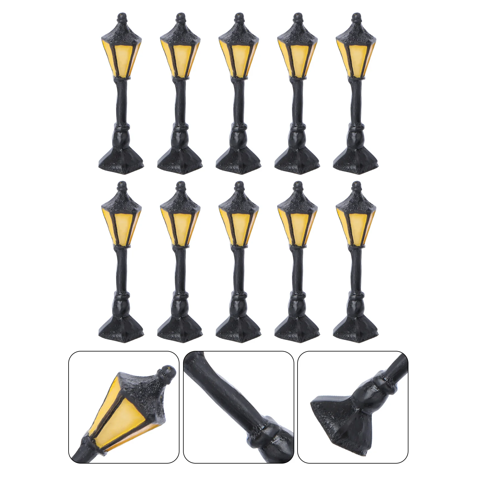 

10 Pcs Decoration Garden Light Model Yard Lamp Household Mini Adornment Supplies Sand Table