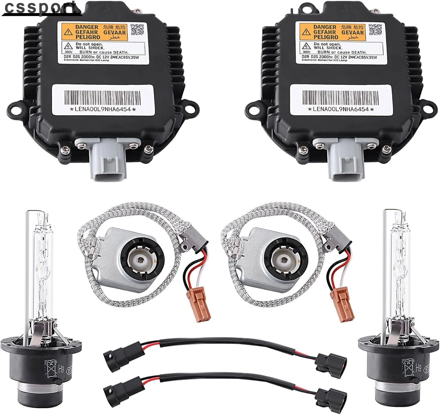 2Pack For 07-15 Infiniti G35 G37 Q40 Q50 Xenon Ballast Igniter HID D2S Bulb Kit