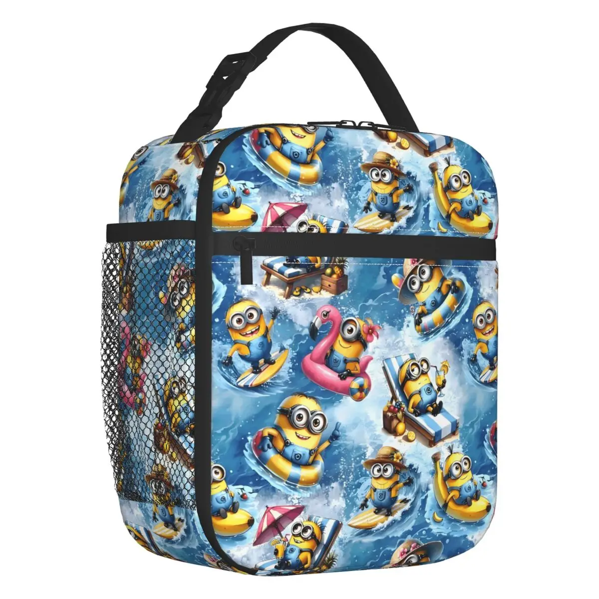 

Film The Rise Of Gru Summer Minions Insulated Lunch Bag for Camping Cartoon Anime Resuable Cooler Thermal Lunch Box Children