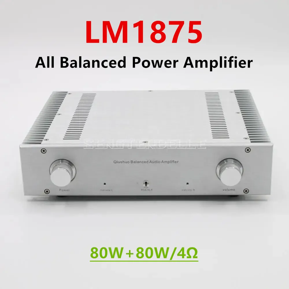 

Finished LM1875 Parallel Fully Balanced Home Audio Power Amplifier 2.0 Dual Channel 80Wx2 HiFi Sound Amplifier