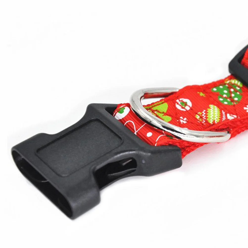 

Pet Christmas Collar Pulling Strap Set High-Quality Nylon Material Stylish Adjustable Fit for Dogs Puppy S 2.5x40cm L 2.5x120cm