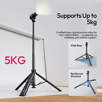 Ulanzi MT-80 Mobile Lamp Tripod 2M Foldable Adjustable Height Lightweight for Xiaomo Vivo Phone 40W COB Fill Light DSLR Camera